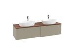 Villeroy & Boch Antao Waschtischunterschrank 1600x360x500mm L39152HK mit Beleuchtung mit Struktur FK/AP: HK/2