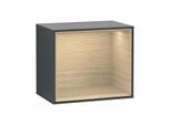 Villeroy und Boch Finion Regalmodul F590PCHG 41,8x35,6x27cm, Ladestation, Regal Oak Veneer, Midnight Blue Matt Lacquer