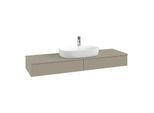 Villeroy & Boch Antao Waschtischunterschrank 1600x190x500mm K14150HK mit Struktur FK/AP: HK/0