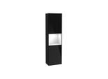 Villeroy und Boch Finion Hochschrank G470GFPH 41,8x151,6cm, rechts, Emotion, Regal Glossy White Lacquer, Glossy Black Lacquer