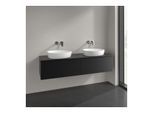 Villeroy und Boch Antao Waschtisch-Unterschrank K39110PD 160x36x50cm, Waschbeckenplattenfarbe Lack, black matt lacquer