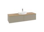 Villeroy & Boch Antao Waschtischunterschrank 1600x360x500mm K36151HK mit Struktur FK/AP: HK/1