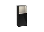 Villeroy und Boch Finion Seitenschrank F500HHPH 41,8x93,6x27cm, links, Regal oben Sand Matt, Glossy Black Lacquer