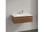 Villeroy und Boch Antao Waschtisch-Unterschrank K01000HM 78,8x25,6x49,6cm, ohne Frontstruktur, warm walnut