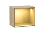 Villeroy und Boch Finion Regalmodul G580HFPC 41,8x35,6x27cm, Emotion, Regal Gold Matt, Oak Veneer