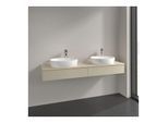 Villeroy und Boch Antao Waschtisch-Unterschrank K17153HJ 160x19x50cm, Hahnlochbohrung, Waschbeckenplattenfarbe botticino, silk grey matt lacquer