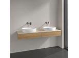 Villeroy und Boch Antao Waschtisch-Unterschrank K17013HN 160x19x50cm, Waschtischplattenfarbe botticino, honey oak