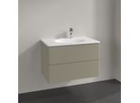 Villeroy und Boch Antao Waschtisch-Unterschrank K04000HK 78,8x50,4x49,6cm, ohne Frontstruktur, stone grey matt lacquer
