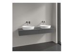 Villeroy und Boch Antao Waschtisch-Unterschrank L17110GK 160x19x50cm, Waschbeckenplattenfarbe Lack, anthracite matt lacquer, Mit Beleuchtung