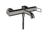 hansgrohe Axor Uno Wannenarmatur 38421330 Aufputz, Ausladung 203mm, mit Bügelgriff, polished black chrome