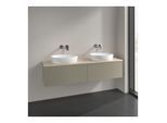 Villeroy und Boch Antao Waschtisch-Unterschrank K39113HK 160x36x50cm, Waschbeckenplattenfarbe botticino, stone grey matt lacquer