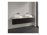 Villeroy und Boch Antao Waschtisch-Unterschrank K39013PD 160x36x50cm, Waschbeckenplattenfarbe botticino, black matt lacquer