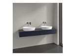 Villeroy und Boch Antao Waschtisch-Unterschrank L17110HG 160x19x50cm, Waschbeckenplattenfarbe Lack, midnight blue matt lacquer, Mit Beleuchtung