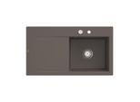 Villeroy und Boch Subway Style 50 Einbauspüle 335102TR rechts, mit Ablaufgarnitur, 900 x 510 mm, Excenterbetätigung, timber CeramicPlus