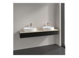 Villeroy und Boch Antao Waschtisch-Unterschrank K17153PD 160x19x50cm, Hahnlochbohrung, Waschbeckenplattenfarbe botticino, black matt lacquer