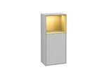 Villeroy und Boch Finion Seitenschrank F520HFGJ 41,8cm, links, Ladestation, Regal Gold Matt Lacquer, Light grey matt
