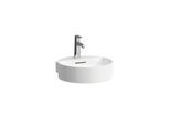 LAUFEN Val Handwaschbecken H8112810001091 40x42,5cm, weiß, ohne Hahnloch, mit Überlauf