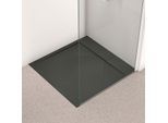 Ideal Standard Ultra Flat S i.life Brausewanne T5227FV 90 x 90 x 3,2 cm, Schiefer, quadratisch