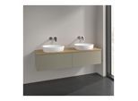 Villeroy und Boch Antao Waschtisch-Unterschrank K39111HK 160x36x50cm, Waschbeckenplattenfarbe honey oak, stone grey matt lacquer