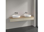 Villeroy und Boch Antao Waschtisch-Unterschrank K17111HJ 160x19x50cm, Waschbeckenplattenfarbe honey oak, silk grey matt lacquer