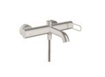 hansgrohe Axor Uno Wannenarmatur 38421800 Aufputz, Ausladung 203mm, mit Bügelgriff, Edelstahl-Optik