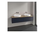Villeroy und Boch Antao Waschtisch-Unterschrank L39011HG 160x36x50cm, Waschbeckenplattenfarbe honey oak, midnight blue matt lacquer, Mit Beleuchtung