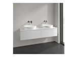 Villeroy und Boch Antao Waschtisch-Unterschrank L39050GF 160x36x50cm, Hahnlochbohrung, Waschbeckenplattenfarbe Lack, glossy white lacquer, Mit Beleuchtung