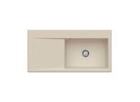 Villeroy und Boch Subway Style 60 Spüle 336100AM Spülbecken rechts, 510mm, almond CeramicPlus