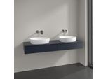 Villeroy und Boch Antao Waschtisch-Unterschrank K17050HG 160x19x50cm, Hahnlochbohrung, Waschbeckenplattenfarbe Lack, midnight blue matt lacquer