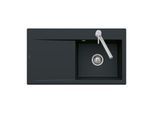Villeroy und Boch Subway Style 50 Einbauspüle 335100S5 Spülbecken rechts, 900 x 510 mm, ebony