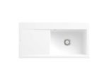 Villeroy und Boch Subway Style 60 Einbauspüle 336101RW Becken rechts, Ablaufgarnitur mit Handbetätigung, 1000 x 510 mm, Stone White