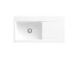 Villeroy und Boch Subway Style 60 Einbauspüle 336201RW Becken links, Ablaufgarnitur mit Handbetätigung, 1000 x 510 mm, Stone White