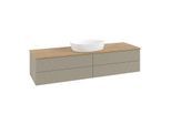 Villeroy & Boch Antao Waschtischunterschrank 1600x360x500mm K25111HK mit Struktur FK/AP: HK/1