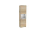 Villeroy und Boch Finion Hochschrank F460GJPC 41,8x151,6x27cm, links, Regal Grey Matt Lacquer, Oak Veneer