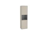 Villeroy und Boch Finion Hochschrank F460GKHH 41,8x151,6x27cm, links, Regal Anthracite Matt Lacquer, Sand Matt Lacquer