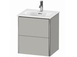 Duravit XSquare Waschtisch-Unterschrank XS432100707 51x56x41,8cm, 2 Schubkästen, Betongrau matt
