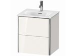Duravit XSquare Waschtisch-Unterschrank XS432102222 51x56x41,8cm, 2 Schubkästen, weiß hochglanz