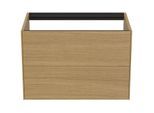 Ideal Standard Conca Waschtisch-Unterschrank T4356Y6 ohne Waschtisch-Platte, 2 Auszüge, 80x50,5x54 cm, Eiche hell Furnier