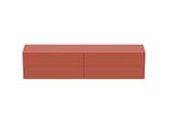 Ideal Standard Conca Waschtisch-Unterschrank T4338Y3 ohne Ausschnitt, 4 Auszüge, 240x50,5x555 cm, Sunset matt lackiert