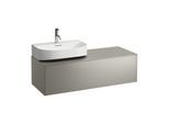 LAUFEN Sonar Schubladenelement/Sideboard H4054520340421 117,5x34x45,5cm, Ausschnitt links, Titan