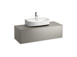 LAUFEN Sonar Schubladenelement/Sideboard H4054510340421 117,5x34x45,5cm, Ausschnitt Mitte, Titan