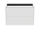 Ideal Standard Conca Waschtisch-Unterschrank T4352Y1 ohne Waschtisch-Platte, 2 Auszüge, 80x37x54 cm, Weiß matt lackiert
