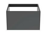 Ideal Standard Conca Waschtisch-Unterschrank T3982Y2 ohne Waschtisch-Platte, 1 Auszug, 60x50,5x36 cm, Anthrazit matt lackiert