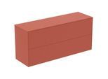 Ideal Standard Conca Waschtisch-Unterschrank T4330Y3 ohne Ausschnitt, 2 Auszüge, 120x37x55 cm, Sunset matt lackiert