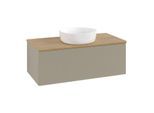 Villeroy & Boch Antao Waschtischunterschrank 1000x360x500mm L31111HK mit Beleuchtung mit Struktur FK/AP: HK/1