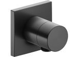 Keuco Ixmo Fertigmontageset 59556130102 Unterputz-2-Wege-Umstellventil, Schlauchanschluss, Griff Pure, eckig, Schwarzchrom gebürstet