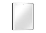 hansgrohe Xarita Lite Q Spiegel 54962670 mit seitlicher LED-Beleuchtung, mattschwarz, B 600 x H 700 x T 30 mm, 14 W