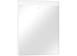 hansgrohe Xarita Lite Q Spiegel 54957700 mit horizontaler LED-Beleuchtung, mattweiß, B 600 x H 700 x T 30 mm, 6 W