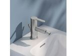 KEUCO IXMO Flat Bidetarmatur 59509213000 Ausladung 110mm, mit Ablaufgarnitur, edelstahl-finish