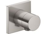 Keuco IXMO 2 Wege Ab- und Umstellventil 59557070102 Unterputz Montage, Schlauchanschluss, Griff Pure, eckig, Edelstahl-finish